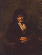REMBRANDT Harmenszoon van Rijn Portrait of an old Woman France oil painting artist